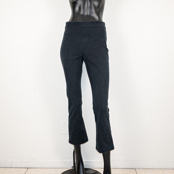 Sezane Women's Ciara Trousers High-Rise Flared Legs in Black sz 36 - Picture 1 of 13